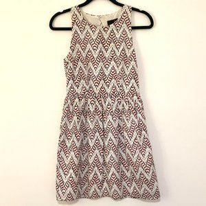Jack by BB Dakota Geometric Dress w/ Keyhole Back